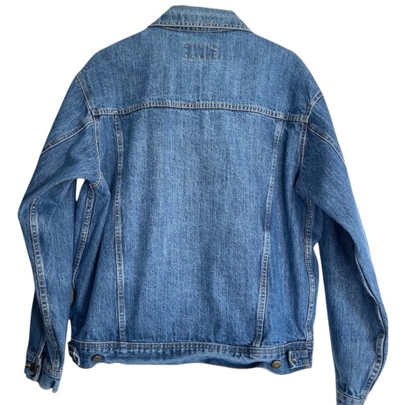 Vintage Men’s Wrangler Rugged Wear Denim Trucker Work Jacket - Picture 2 of 6